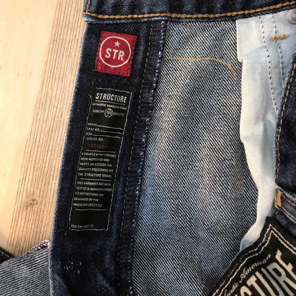 Men’s Vintage Structure dark denim Jeans 31X34 - Picture 9 of 12